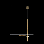 Люстра с 3-мя  пересекающимися цилиндрическими плафонами на тонких тросах Trumpet tube варинант исполнения - 7 | Loft Concept в Ростове-на-Дону