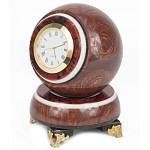 Часы настольные в виде шара из натурального камня Ball Stone Clock варинант исполнения - 4 | Loft Concept в Ростове-на-Дону