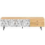 Длинная ТВ-тумба с принтом на ящиках Elise TV Stand варинант исполнения - 8 | Loft Concept в Ростове-на-Дону