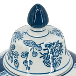 Ваза с крышкой и голубым цветочным рисунком на белом фоне Blue & White Ornament варинант исполнения - 3 | Loft Concept в Ростове-на-Дону