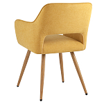 Стул в рогожке желтого цвета NEASAN STOOL варинант исполнения - 4 | Loft Concept в Ростове-на-Дону