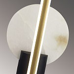 Бра с круглым плафоном из алебастра и бронзовой декоративной стрекозой 45 Alaris  варинант исполнения - 6 | Loft Concept в Ростове-на-Дону