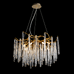 Люстра на подвесе с каркасом из металла и прозрачными подвесками из стекла Droplet Chandelier варинант исполнения - 2 | Loft Concept в Ростове-на-Дону