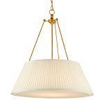 Подвесной светильник светодиодный с фактурным тканевым конусообразным абажуром White Fabric Lampshade варинант исполнения - 3 | Loft Concept в Ростове-на-Дону