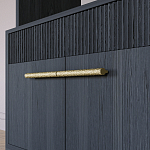 Стеллаж Primo с ящиками Черный дуб  варинант исполнения - 5 | Loft Concept в Ростове-на-Дону