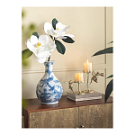 Ваза с мотивами цветущего сада с попугаями Blue Vase Inspired by Nature варинант исполнения - 4 | Loft Concept в Ростове-на-Дону