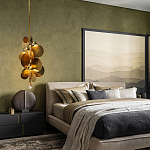 Люстра креативная из дисков цвета латунь Constellation Light and Style варинант исполнения - 3 | Loft Concept в Ростове-на-Дону