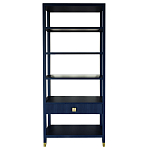 Стеллаж Elsa Dreams Blue со стеклянными полками и ящиком варинант исполнения - 7 | Loft Concept в Ростове-на-Дону