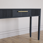 Элегантная Консоль Primo с выдвижным ящиком Черный дуб варинант исполнения - 3 | Loft Concept в Ростове-на-Дону