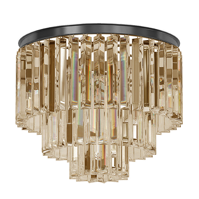 Люстра Odeon C3001–D50/3 Черный Прозрачное Стекло Дымчатый (Smoke) Янтарь (Amber) в Ростове-на-Дону | Loft Concept 