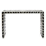 Консоль Дизайнерская Kenya Console ZEBRA Bone Inlay black варинант исполнения - 1 | Loft Concept в Ростове-на-Дону