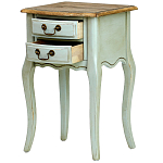 Прикроватная тумба из массива березы светло-бирюзовая Montmartre Provence Bedside Table варинант исполнения - 4 | Loft Concept в Ростове-на-Дону