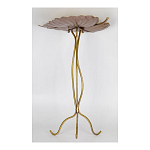 Столик приставной с столешницей Тропический лист Tropical Forest gold варинант исполнения - 3 | Loft Concept в Ростове-на-Дону