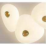 Потолочный светильник с тремя овальными матовыми плафонами TRIDalmen варинант исполнения - 4 | Loft Concept в Ростове-на-Дону