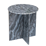 Столик кофейный с столешницей из черного мрамора Compact Black Marble Table варинант исполнения - 2 | Loft Concept в Ростове-на-Дону