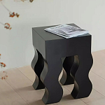 Дизайнерский журнальный стол чёрный с ножками волнистой формы Egopi варинант исполнения - 1 | Loft Concept в Ростове-на-Дону