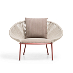 Дизайнерское уличное кресло с веревочной спинкой PETALO Armchair варинант исполнения - 6 | Loft Concept в Ростове-на-Дону