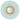 Настенное круглое зеркало Romilly Round Mirror Blue