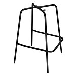 Барный стул со спинкой и подлокотниками на 4-х металлических ножках Douglas Rhombus Серый Велюр варинант исполнения - 5 | Loft Concept в Ростове-на-Дону