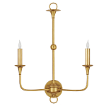 Бра настенное золотого цвета в форме подсвечника Graceful Smoothness варинант исполнения - 3 | Loft Concept в Ростове-на-Дону