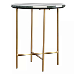 Столик приставной с круглой столешницей с полосатым узором Tabletops with Striped Pattern варинант исполнения - 1 | Loft Concept в Ростове-на-Дону