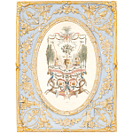 Декоративный постер в раме с рельефным растительным узором арабески New Collection of Arabesques Poster варинант исполнения - 1 | Loft Concept в Ростове-на-Дону