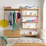 Корзина для белья из ткани букле Boucle Organizers Round варинант исполнения - 3 | Loft Concept в Ростове-на-Дону