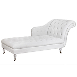 Кушетка белая с мягкой обивкой из велюра Michael Couch варинант исполнения - 1 | Loft Concept в Ростове-на-Дону