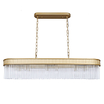 Люстра подвесная овальная со стеклянными трубками Длина 100 см Nembus варинант исполнения - 1 | Loft Concept в Ростове-на-Дону