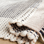 Ковер Woven from Wool с бахромой по краям варинант исполнения - 2 | Loft Concept в Ростове-на-Дону