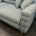 Дизайнерский Диван Lancaster Серо-голубое букле варинант исполнения - 2 | Loft Concept в Ростове-на-Дону