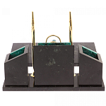 Настольный письменный набор из змеевика с часами Successful Leader варинант исполнения - 3 | Loft Concept в Ростове-на-Дону