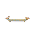 Блюдо фарфоровое Экзотические птички Vivole варинант исполнения - 2 | Loft Concept в Ростове-на-Дону