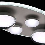 Потолочный светильник овальной формы белого цвета с 4-мя лампами Lunar Pebbles варинант исполнения - 9 | Loft Concept в Ростове-на-Дону