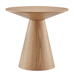 Приставной круглый деревянный стол Wooden Side Table