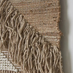 Панно из шерсти и хлопка с узором Beige Calista Cascade варинант исполнения - 6 | Loft Concept в Ростове-на-Дону