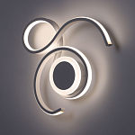 Бра белого цвета с изогнутыми световыми линиями и круглым основанием Luke Lampco Tracer Lamp варинант исполнения - 2 | Loft Concept в Ростове-на-Дону