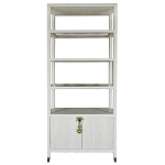 Стеллаж со стеклянными полками Elsa Dreams White варинант исполнения - 8 | Loft Concept в Ростове-на-Дону