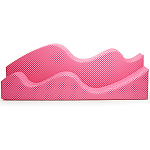 Дизайнерский модульный диван волнистой формы с цветным принтом Poltronova Superonda Sofa варинант исполнения - 8 | Loft Concept в Ростове-на-Дону