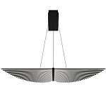 Люстра в виде распахнутых крыльев из тонких металлических планок Flight of Freedom варинант исполнения - 9 | Loft Concept в Ростове-на-Дону