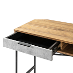 Стол рабочий в стиле лофт с ящиком и нишей для хранения Urban Style Space варинант исполнения - 3 | Loft Concept в Ростове-на-Дону