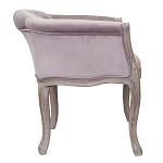 Кресло низкое в стиле прованс Розовый Велюр Louis French Armchair  варинант исполнения - 1 | Loft Concept в Ростове-на-Дону