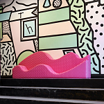 Дизайнерский модульный диван волнистой формы с цветным принтом Poltronova Superonda Sofa варинант исполнения - 13 | Loft Concept в Ростове-на-Дону