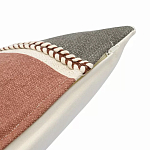 Подушка декоративная с геометрическим узором и плетенными вставками Divine Abstractions варинант исполнения - 3 | Loft Concept в Ростове-на-Дону