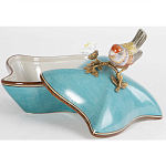 Фарфоровая шкатулка с птицей Eden Garden Blue варинант исполнения - 5 | Loft Concept в Ростове-на-Дону