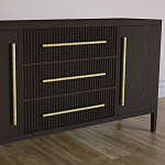 Буфет Primo с тремя ящиками и двумя фасадами Темный орех варинант исполнения - 3 | Loft Concept в Ростове-на-Дону