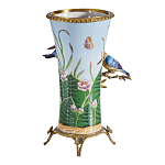 Ваза из фарфора с птицами на бронзовой ветке Garden of Eden варинант исполнения - 2 | Loft Concept в Ростове-на-Дону