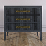 Тумба Primo  с тремя ящиками шпон Черный дуб варинант исполнения - 2 | Loft Concept в Ростове-на-Дону