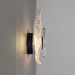 Бра с волнообразным стеклянным плафоном и вставкой из мрамора Liquid Stone варинант исполнения - 2 | Loft Concept в Ростове-на-Дону