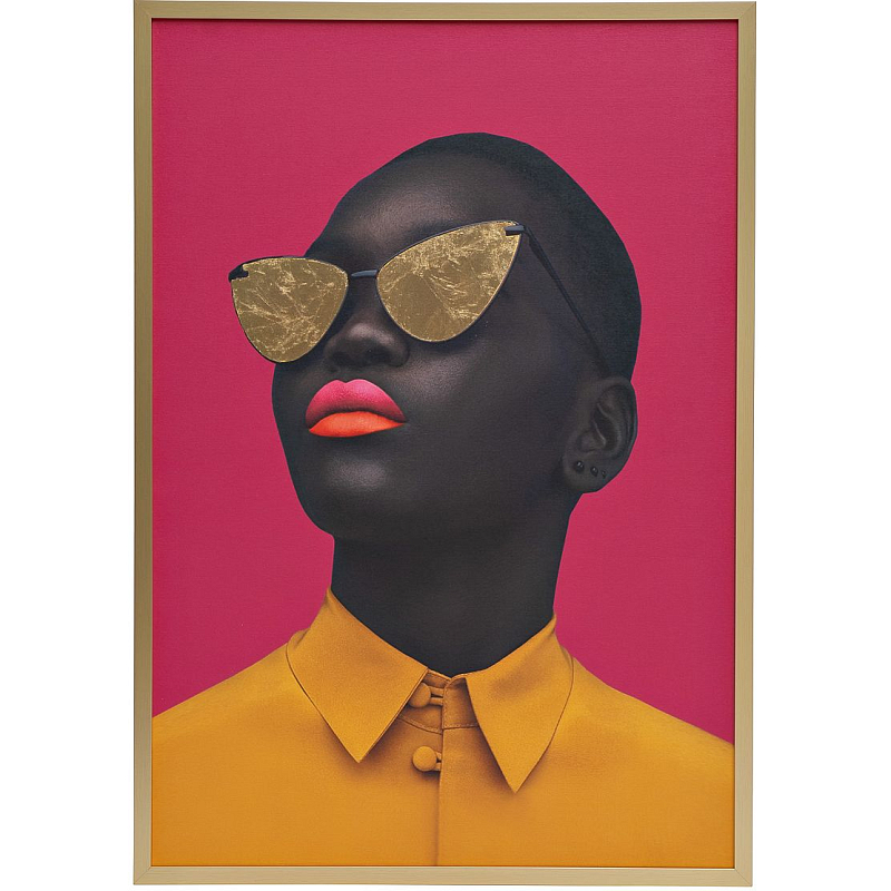 Холст The brightness of African women Оранжевый Черный Розовый в Ростове-на-Дону | Loft Concept 